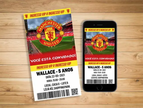 Convite Manchester United - Digital