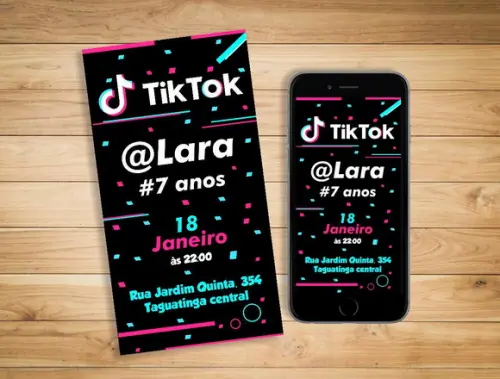 Convite tiktok - DIGITAL