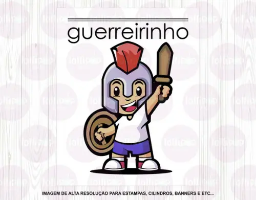 Estampa Digital Guerreirinho - Arquivo Digital