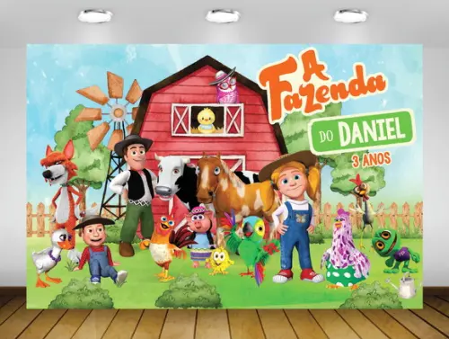 Painel a Fazenda do Zenon 2x1,50m - Impressão Lona