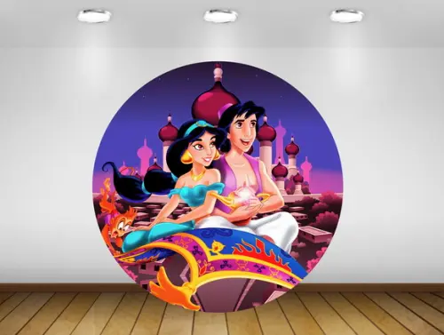 Painel Aladdin 1,20M - IMPRESSÃO LONA