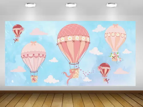 Painel Balão Baloeira Rosa