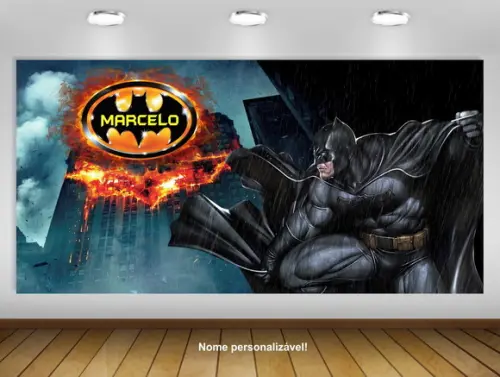 Painel Batman 2,50x1,25m - Impressão Lona