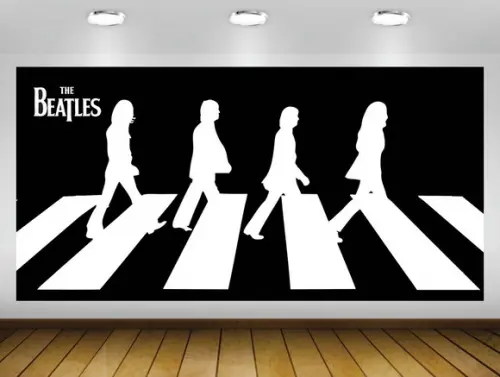Painel Beatle S Abbey Road 3x2m