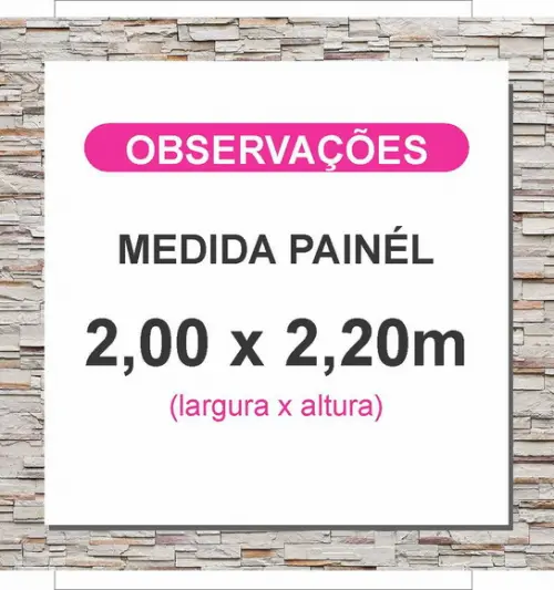 Painel Blaze 2,0x2,20M - IMPRESSÃO LONA