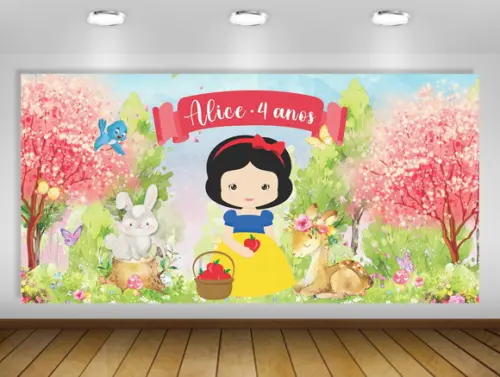 Painel Branca de Neve 2x1m