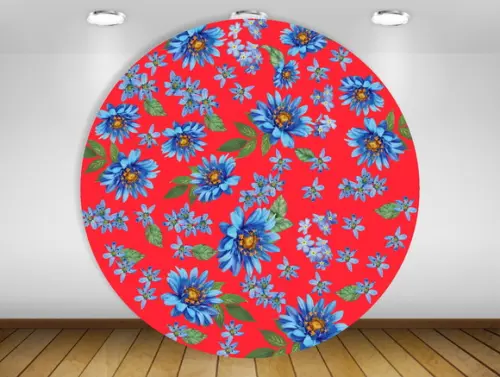Painel chita vermelho