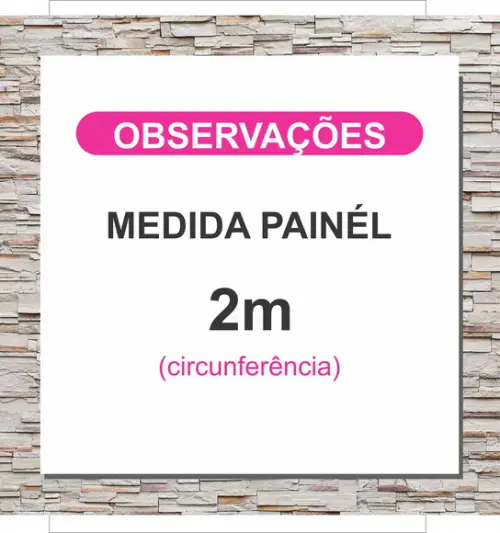 Painel Cinderela 1,50M e 3 Cilindros Digitais