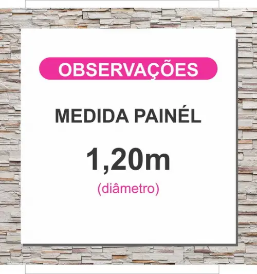 Painel Circo Aquarela 1,20M - IMPRESSÃO LONA