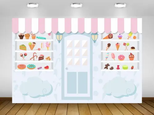 Painel Confeitaria 1,50x1M - IMPRESSÃO LONA