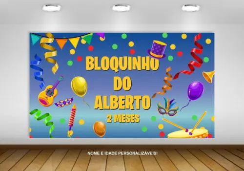 Painel de Carnaval Infantil 2x1m