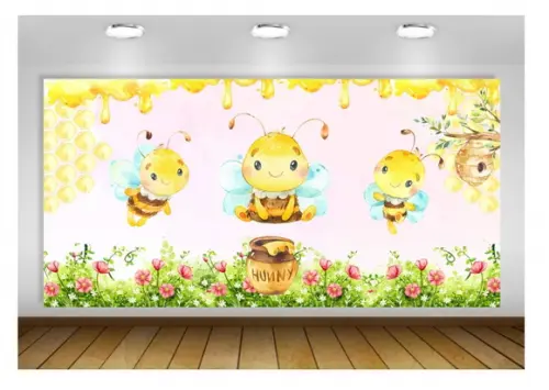 Painel de Festa Abelhinha 2x1m