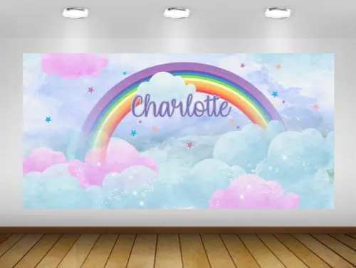 Painel de Festa Arco-íris 2x1,50m