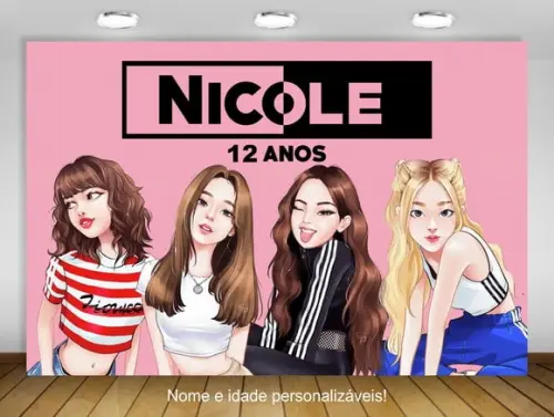 Painel de Festa Black Pink