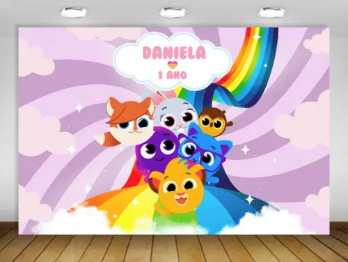 Painel de Festa Bolofofos 2x1,50m