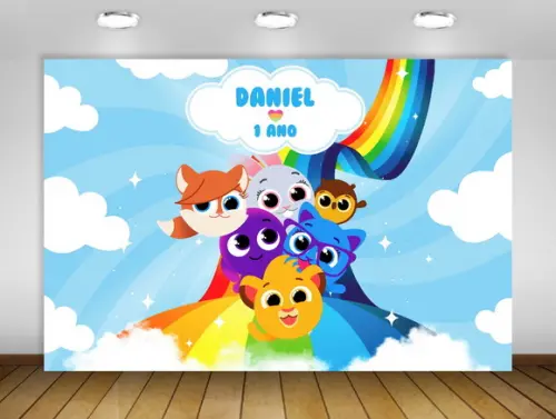 Painel de Festa Bolofofos 3x2m