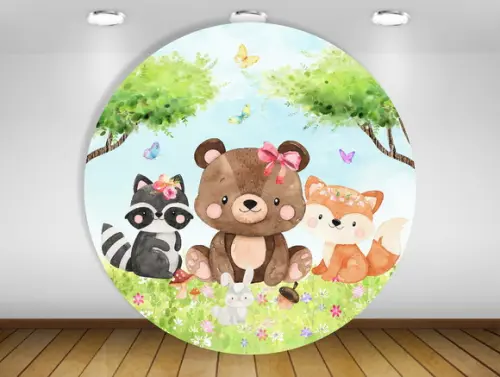 Painel de festa Bosque
