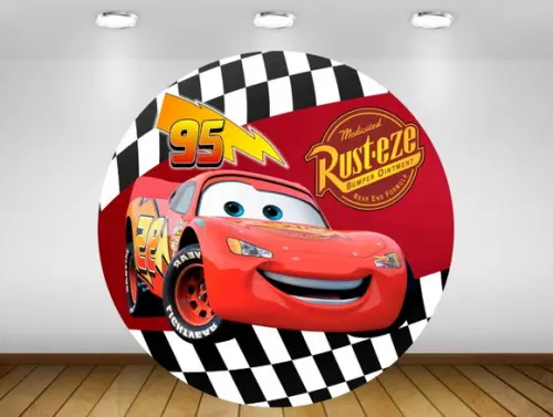 Painel de festa carros 1,20M - IMPRESSÃO LONA
