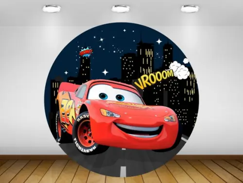 Painel de festa carros 1,20M - IMPRESSÃO LONA