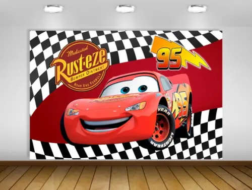Painel de Festa Carros Mcqueen 1,50x1m