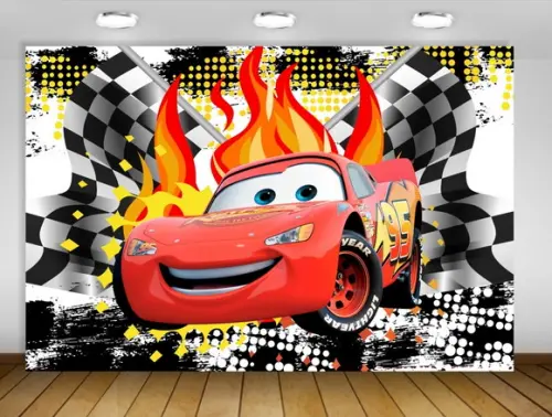 Painel de Festa Carros Mcqueen 1,50x1m