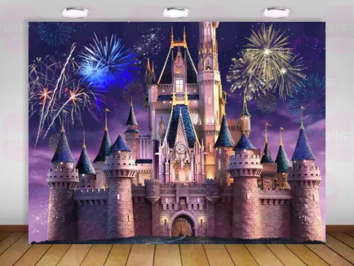 Painel de Festa Castelo Disney Realeza 2x1,50m