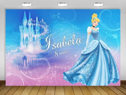 Painel de Festa Cinderela Castelo