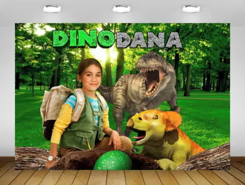Painel de Festa Dino Dana 1,50x1m