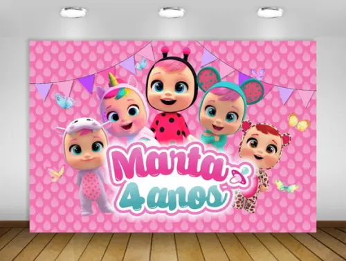 Painel de Festa Cry Babies