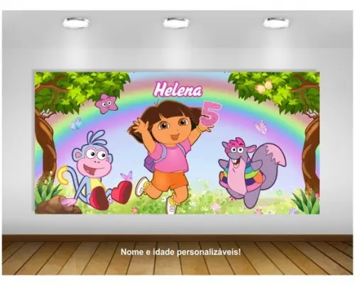Painel de Festa Dora a Aventureira 2x1m