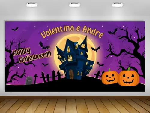 Painel de Festa Halloween 2x1m