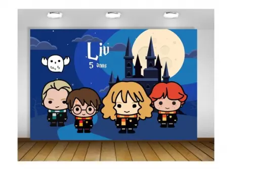 Painel de Festa Harry Potter 1,50x1m