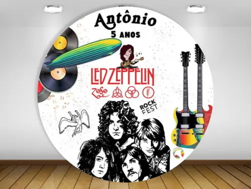 Painel de festa led zeppelin