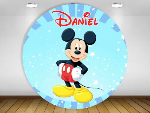 Painel de festa Mickey 1,20M - IMPRESSÃO LONA