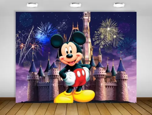 Painel de Festa Mickey Realeza 1,50x1m