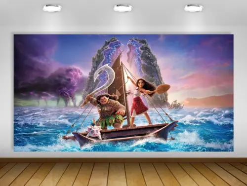 Painel de Festa Moana 2 2x1m