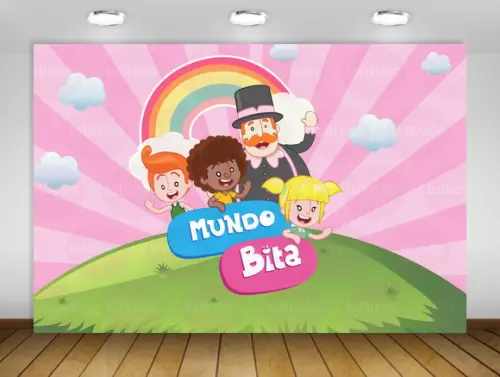 Painel de Festa Mundo Bita 2x1,50m