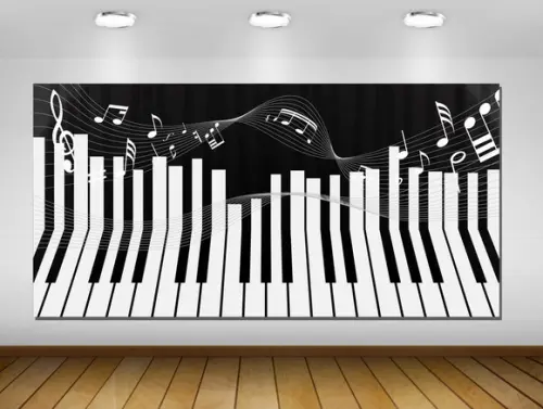 Painel De Festa Musical Teclado