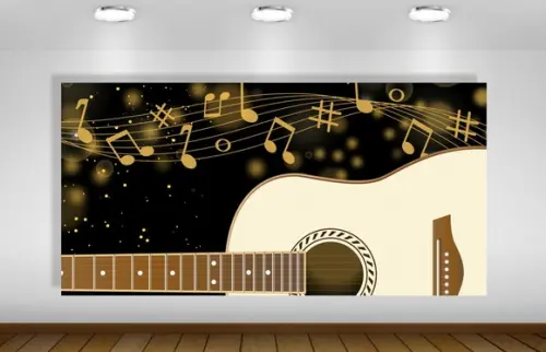 Painel de Festa Musical Violão 2x1m