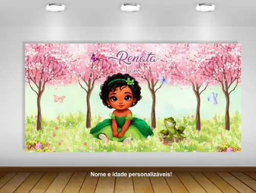 Painel de Festa Princesa Tiana Baby 2x1m