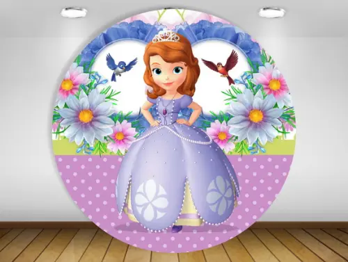 Painel de festa princesa sofia 1,20M - IMPRESSÃO LONA