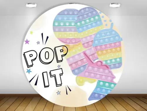 Painel de Festa redondo Pop it