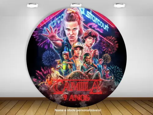 Painel de Festa Stranger Things 1m