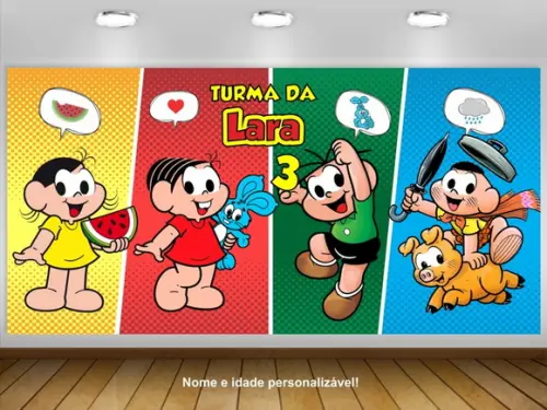 Painel de Festa Turma da Mônica 1,50x1m