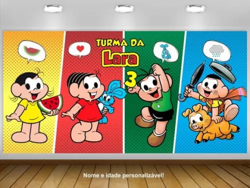 Painel de Festa Turma da Mônica 3x1,50m