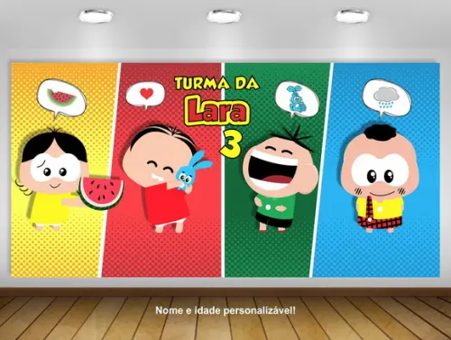 Painel de Festa Turma da Monica Toy 3x2m