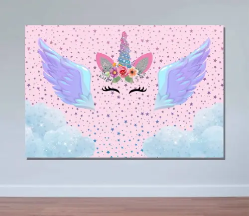 Painel de festa unicórnio