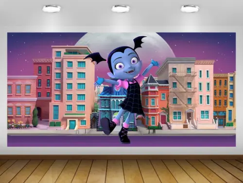 Painel de festa VAMPIRINA 1,50x1M - IMPRESSÃO LONA