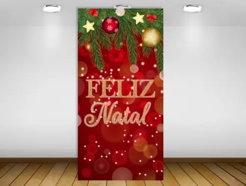 Painel de Festa Vertical Natal Feliz Natal 1x2m