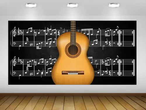 Painel de Festa Violão Musical 2x1m